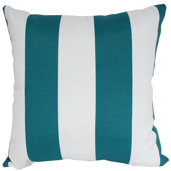 Cabana Teal Outdoor Pillow