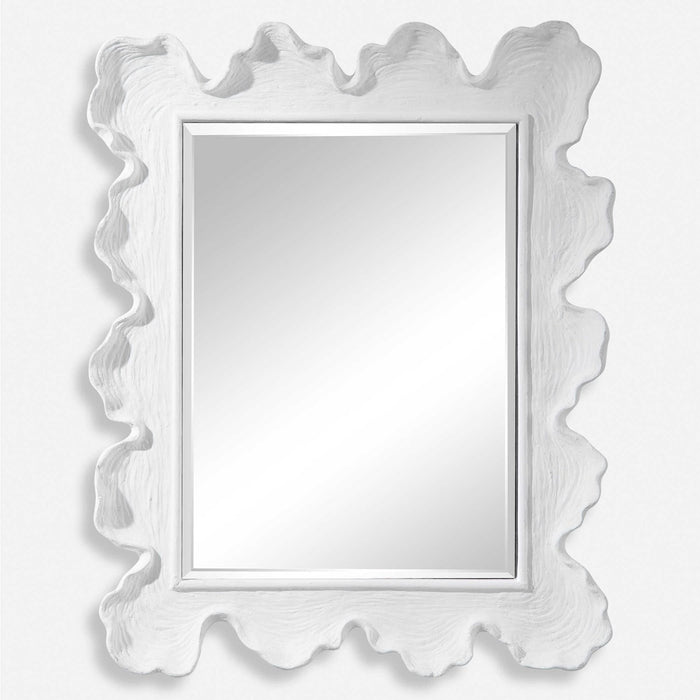Sea Coral Mirror - White
