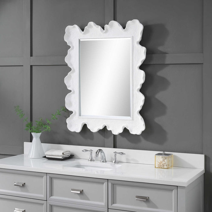 Sea Coral Mirror - White