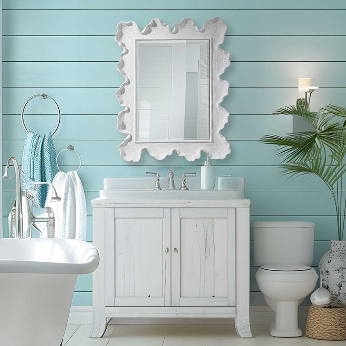 Sea Coral Mirror - White