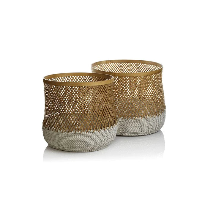 Andes Bamboo And Raffia Baskets