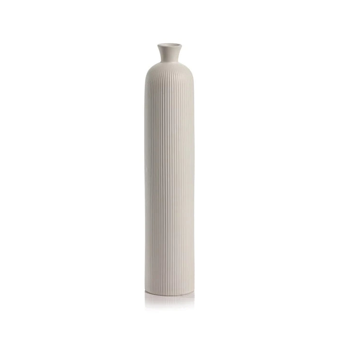Tall Ceramic Vase - White