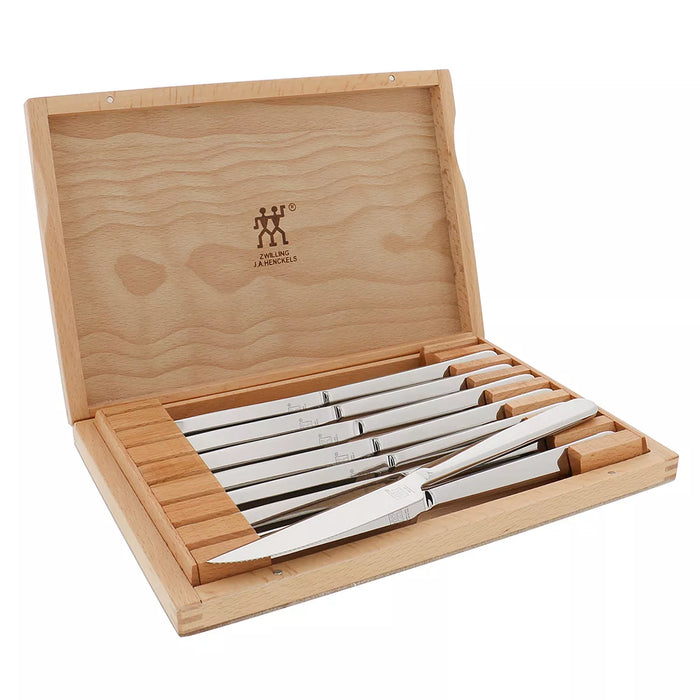 Zwilling J.A. Henckels 8-Piece Steak Knife Set With Wood Presentation Case