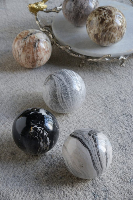 4" Marbleized Grey Ball - Assorted