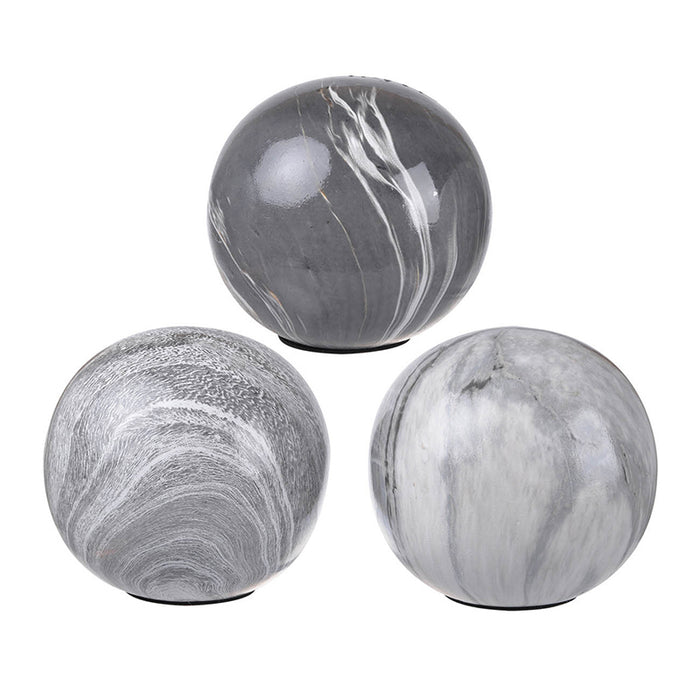 4" Marbleized Grey Ball - Assorted