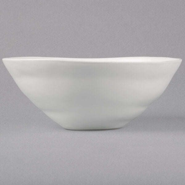 White Stoneware Serving Bowl