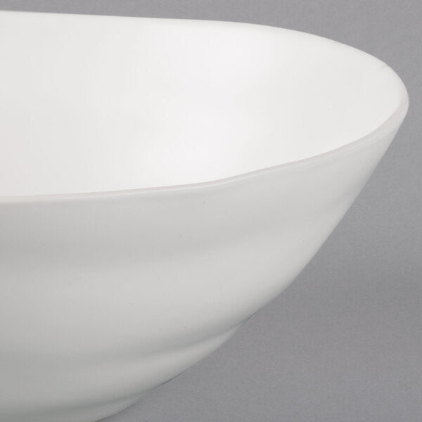 White Stoneware Serving Bowl