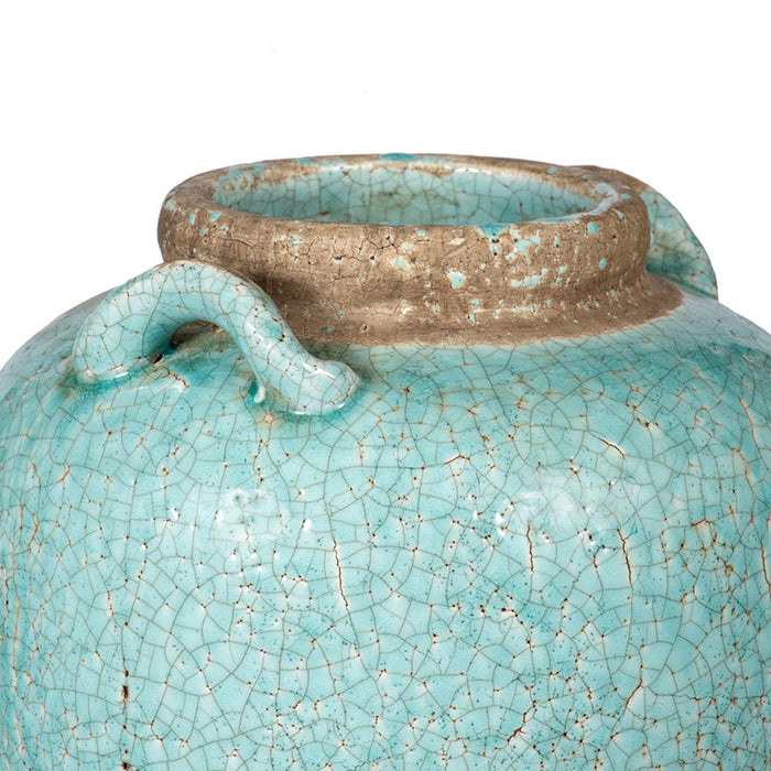 Turquoise Patina Vase - Large