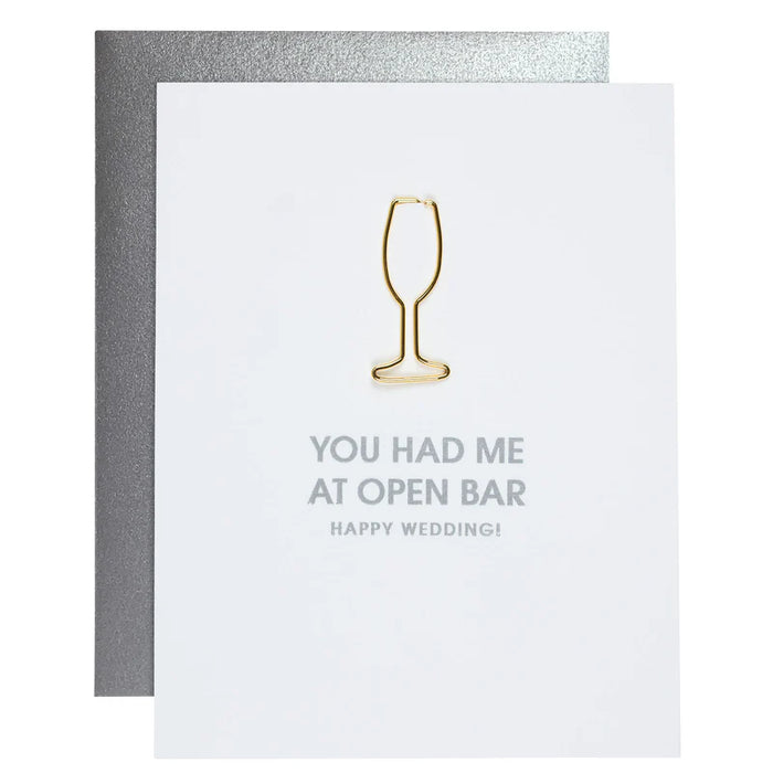 Open Bar Wedding Card
