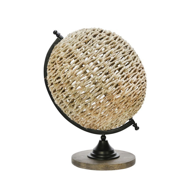 Brown Rattan Globe Decor