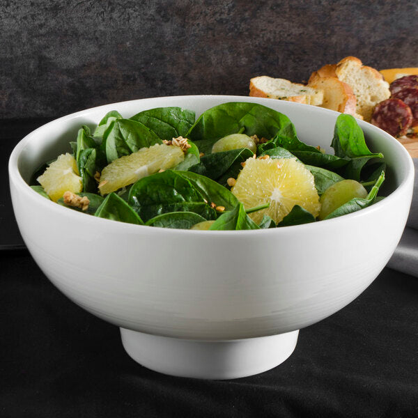 Whittier White Ribbed Porcelain Bowl