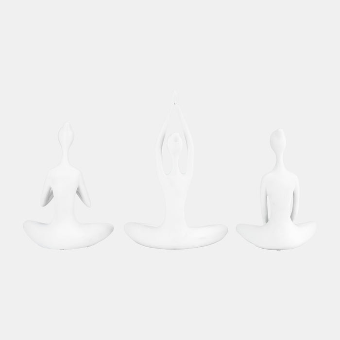 Resin Yoga Women Tealight Holder