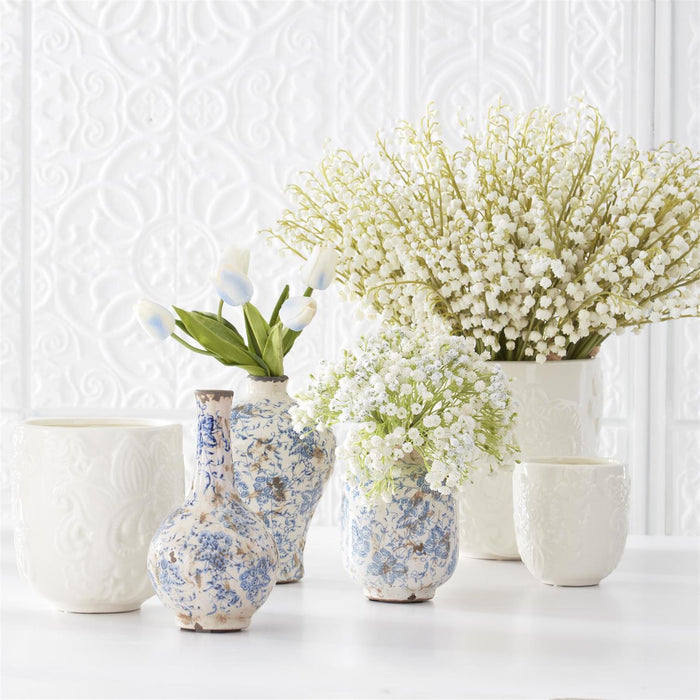 17" White Real Touch Lily of the Valley