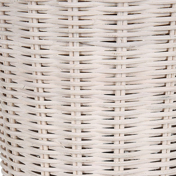 Woven Rattan White Lamp