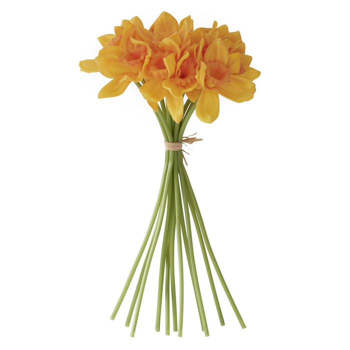 11" Yellow & Orange Real Touch Daffodil Bundle