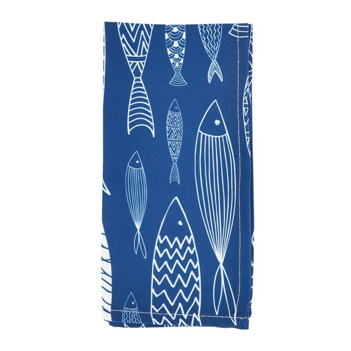 Fish Napkin - Navy Blue