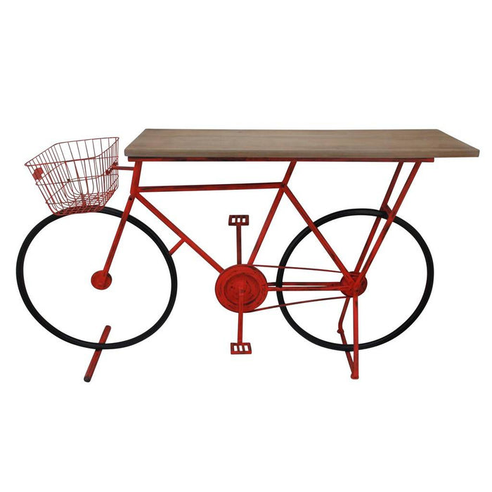 Bicycle Console Table - Red