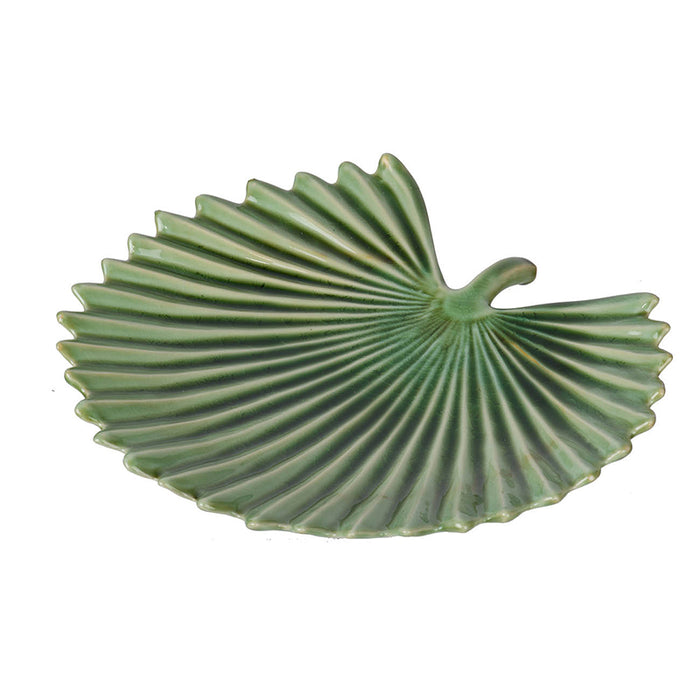 Green Decorative Leaf Plate