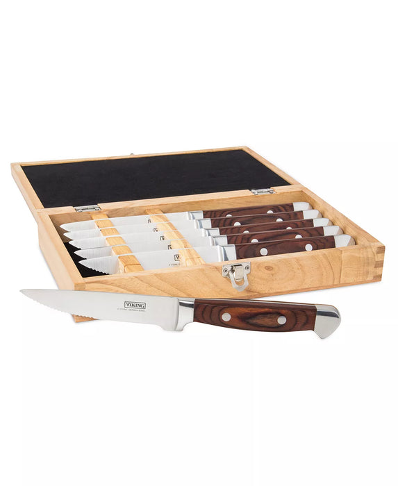 Viking 6-Piece Pakkawood Steakhouse Knife Set