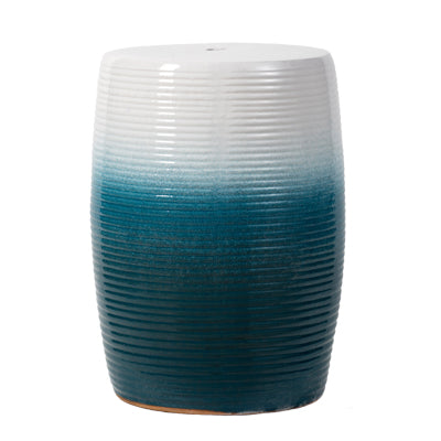 Blue & White Ceramic Stool