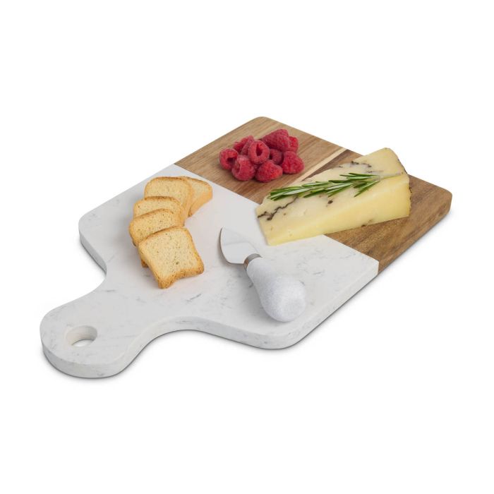 Marble & Wood Cheeseboard