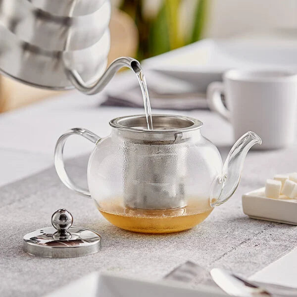 Acopa Lotus Glass Teapot w/Infuser