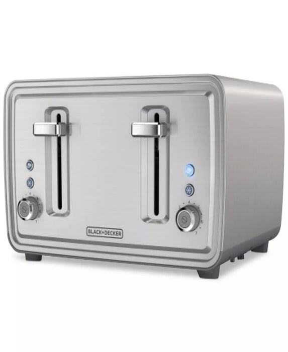 Black & Decker Stainless Steel 4-Slice Wide-Slot Toaster
