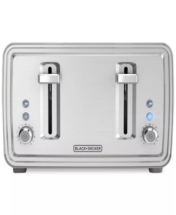 Black & Decker Stainless Steel 4-Slice Wide-Slot Toaster