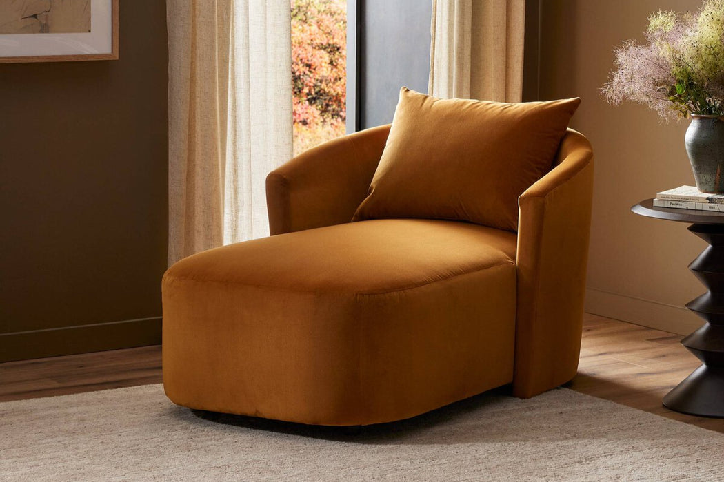 Farrah Chaise Lounge - Ingram Ochre