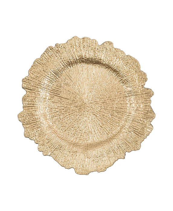 Gold Reef Chargers - Set Of 4