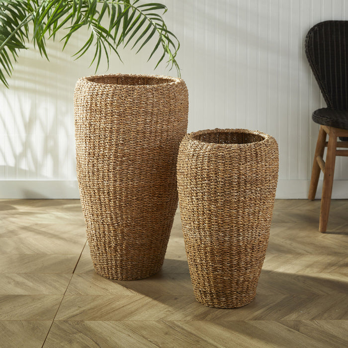 Seagrass Tall Planter