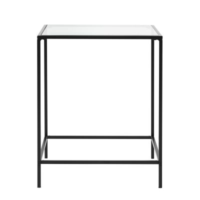 Arvi Side Table - Clear & Black