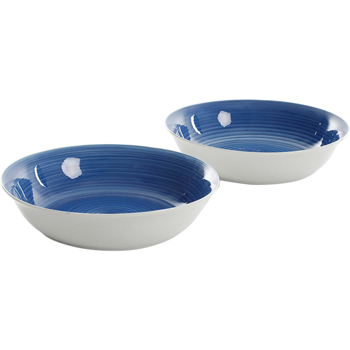Gibson Home Crenshaw Blue Pasta Bowl - Set Of 2