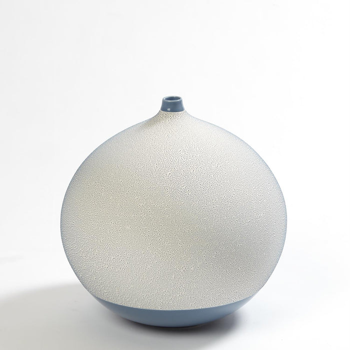 Blue Pixelated Ball Vase - Medium