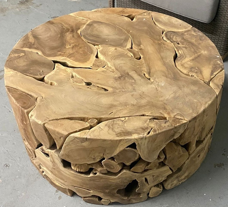 Round Teak Coffee Table