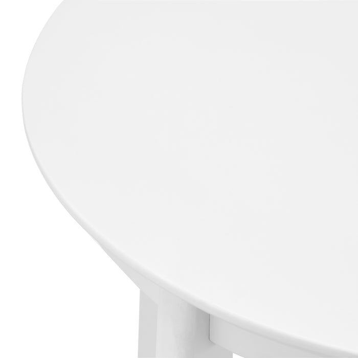 Atle Round Dining Table - White