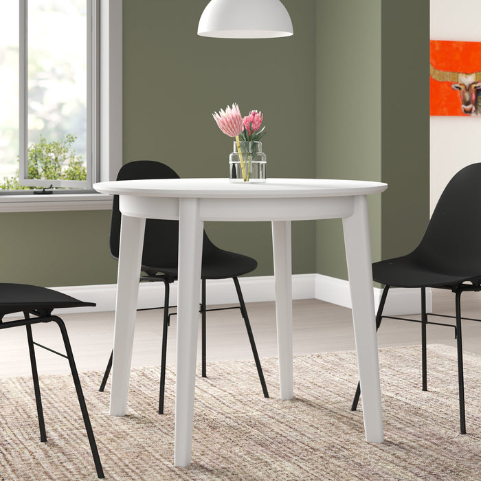 Atle Round Dining Table - White