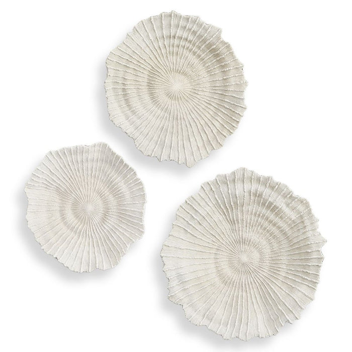 Ocean Gems Outdoor Wall Decor, Natural, S/3