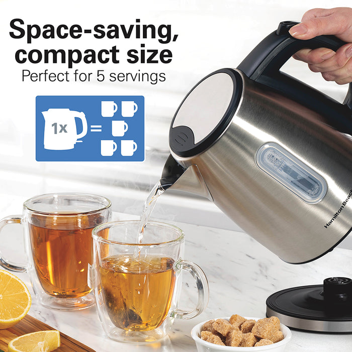 Hamilton Beach Electric Kettle w/Black Handle