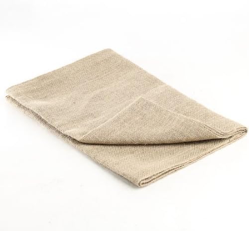 Tight Weave Burlap Table Runner With Sewn Edge