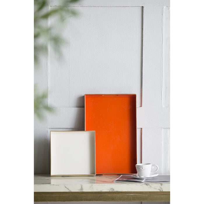 Orange Mimosa Rectangular Tray
