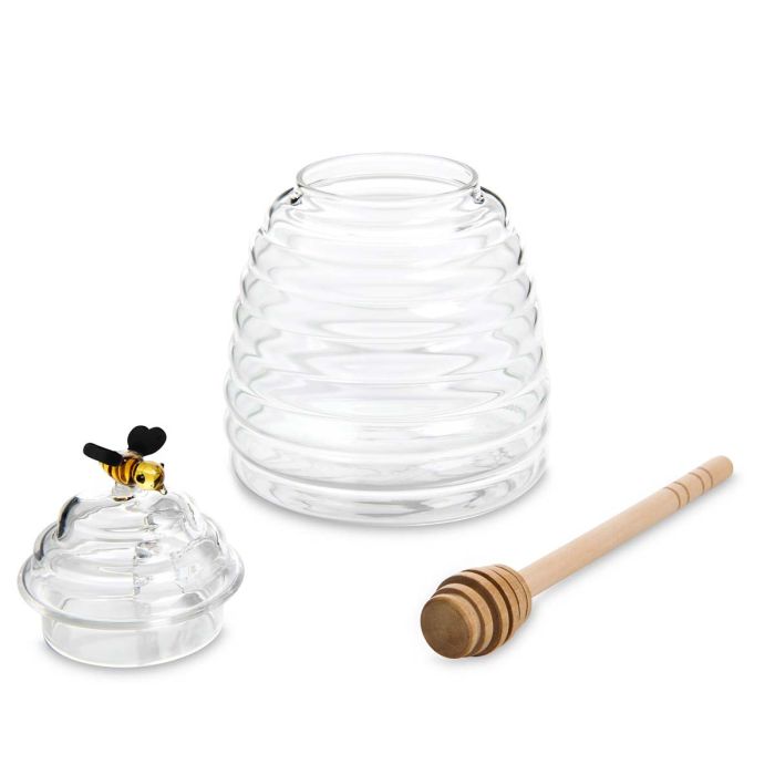 Glass Honey Jar w/Dipper