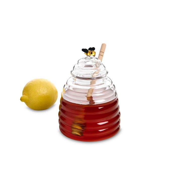Glass Honey Jar w/Dipper