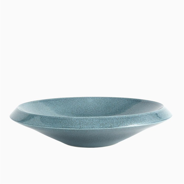 Teal Round Low Bowl