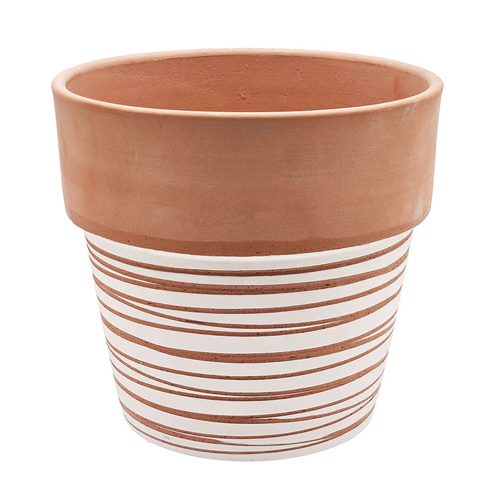 Terracotta Swirl Pot