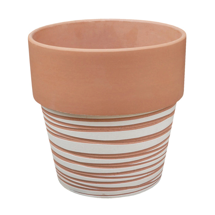 Terracotta Swirl Pot