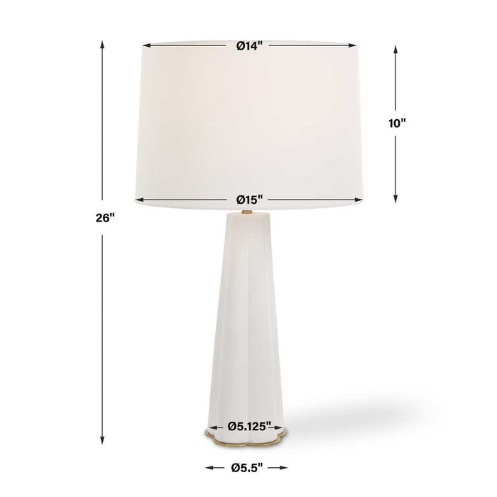 White Glazed Lamp