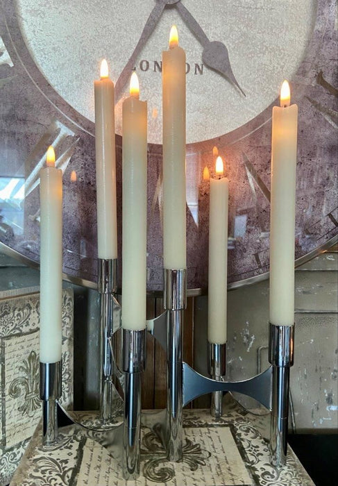 Modern Metallic Taper Candle Holder