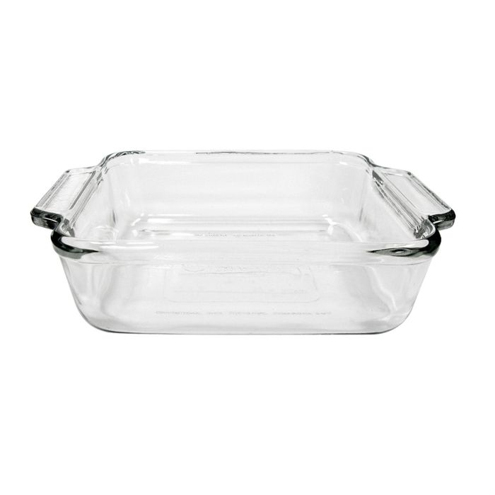 8" Square Glass Cake Dish