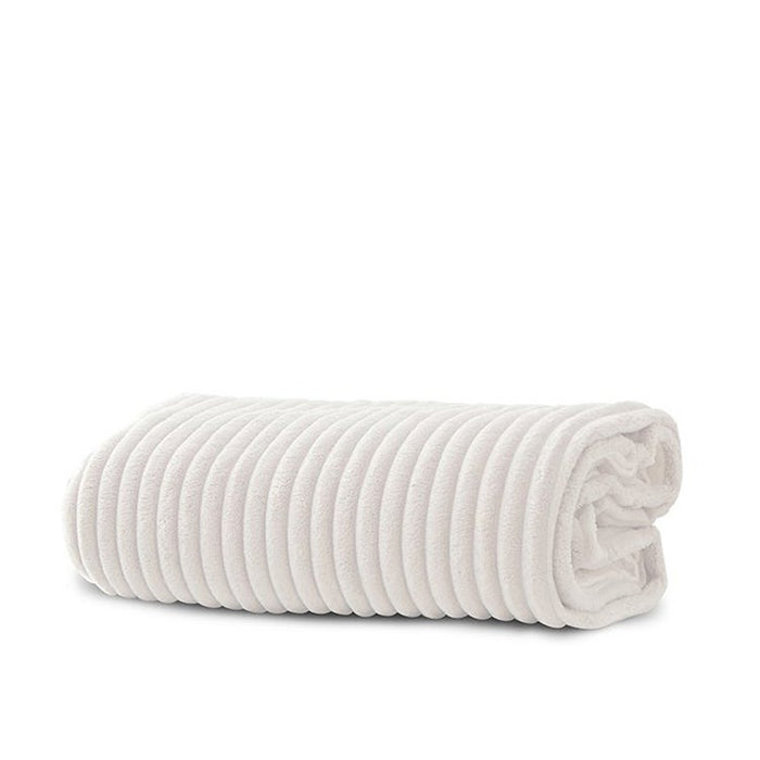 Ripple Fleece Throw - Cream
